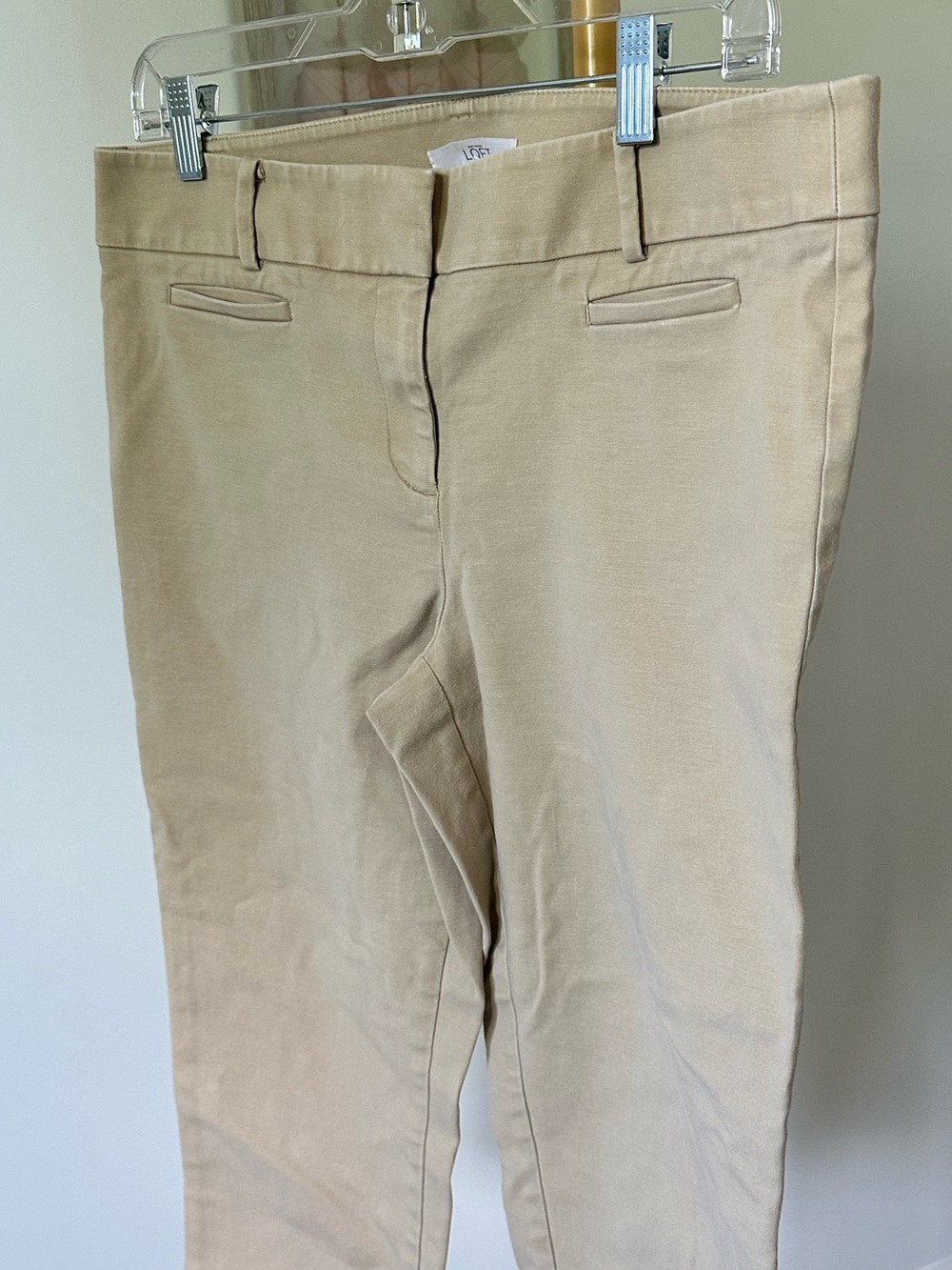 LOFT Khaki Straight Leg Pants - Size 10
